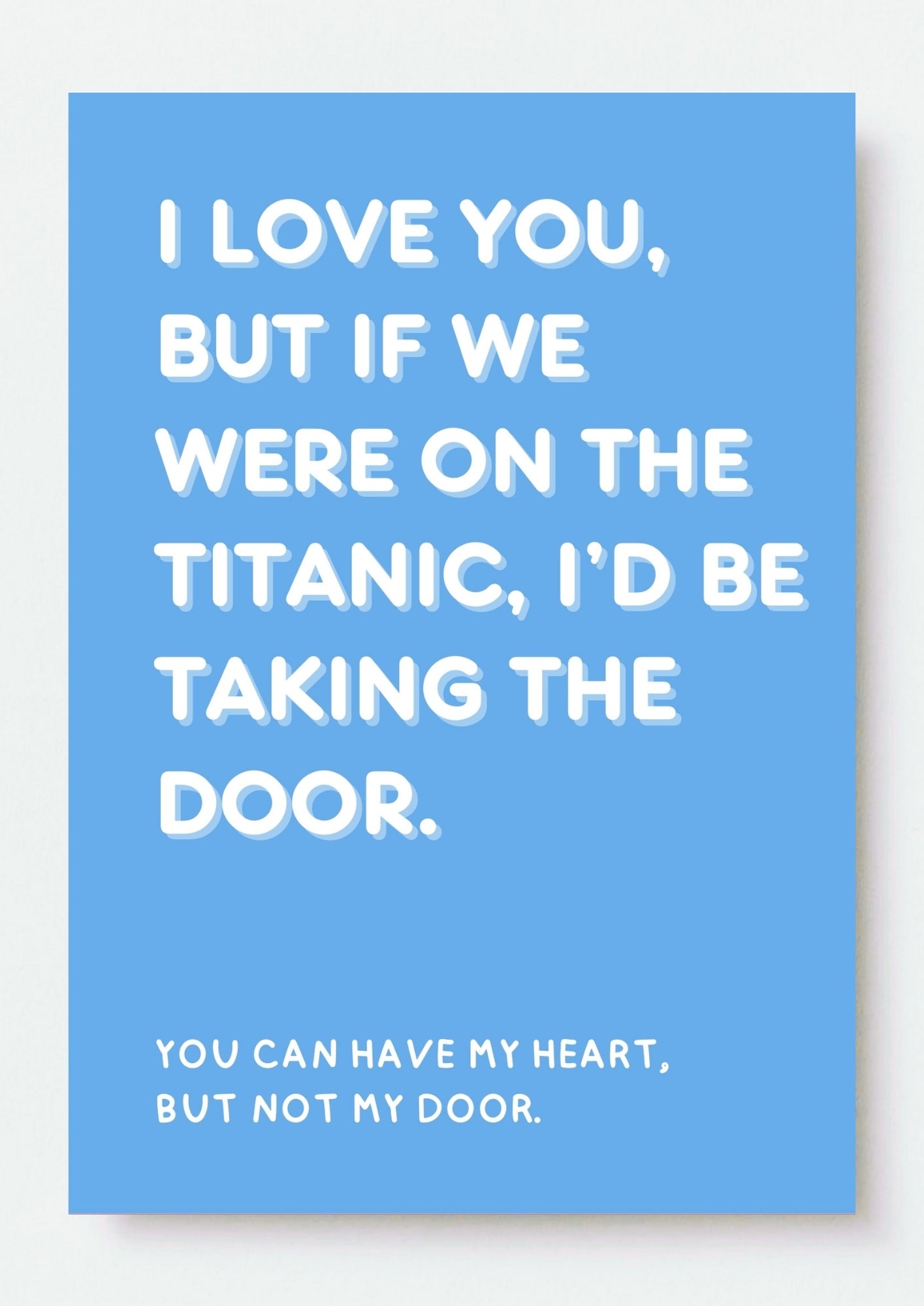 Cheeky Love Card - Titanic Jokes with a Twist