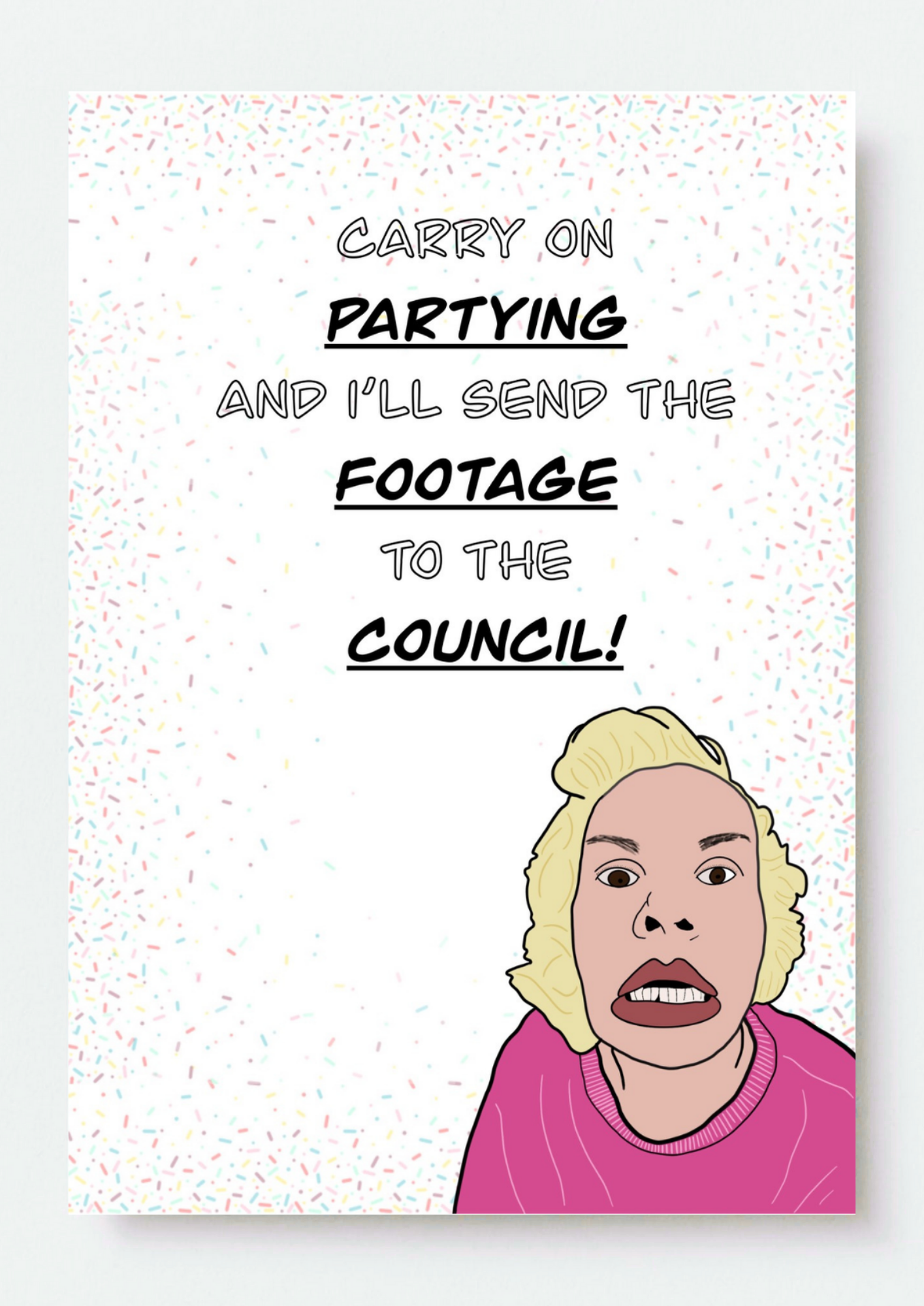 Carry On Partying Card