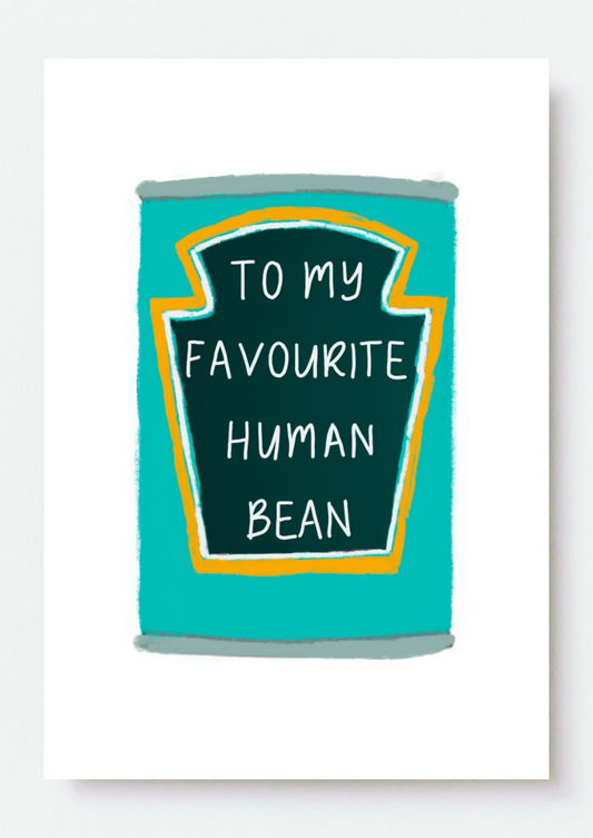 My Favourite Human Bean Card