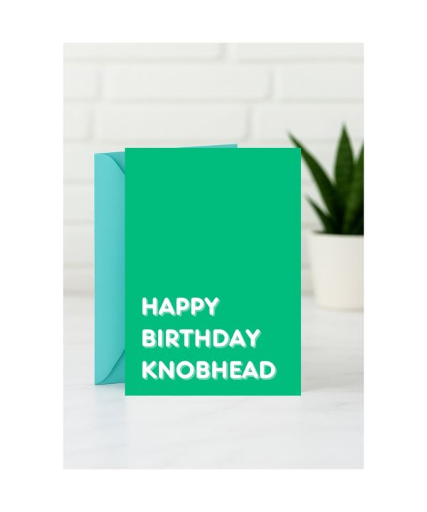 Birthday card with a blunt birthday message card design